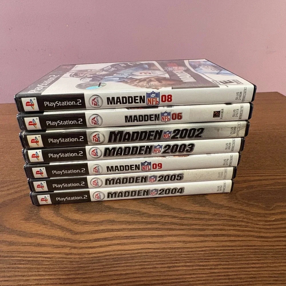 EA Sports Madden NFL Video Game Lot PlayStation 2 PS2 7 Games ‎ Good Conditio